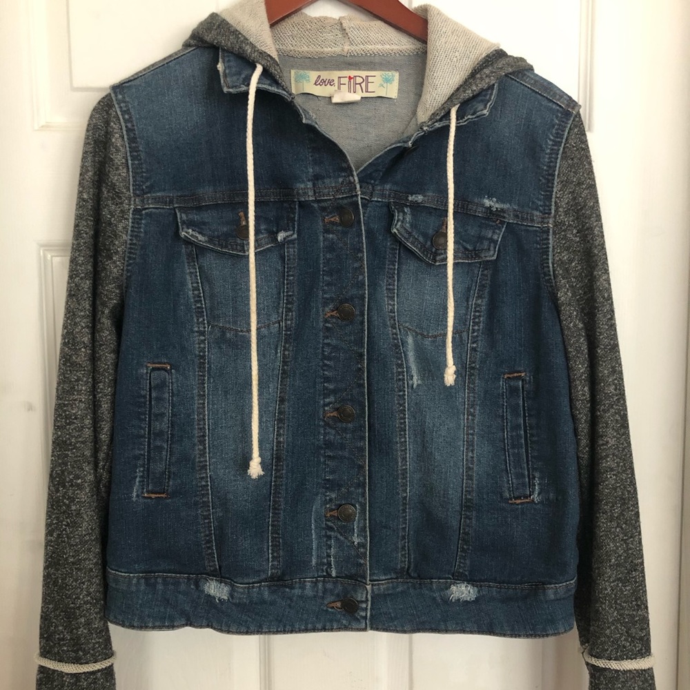 Denim Hoodie Jacket